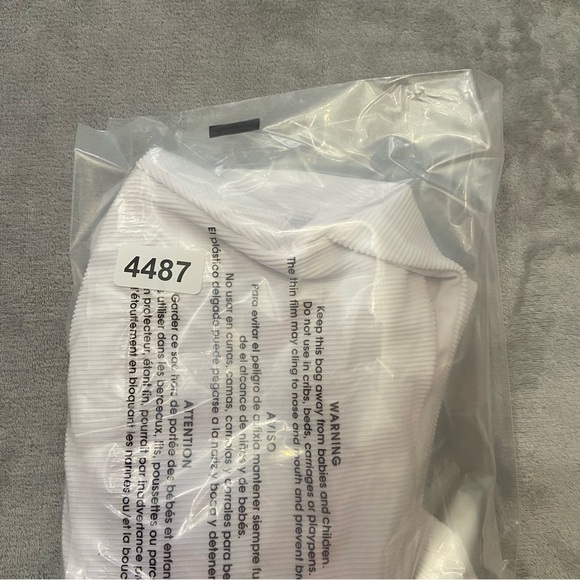 New! Beach Riot Celine one piece swimsuit white 4487 - Picture 13 of 13